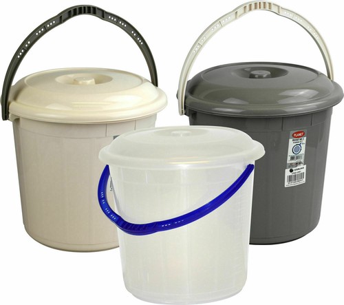 Plastic bucket with lid - plastic,