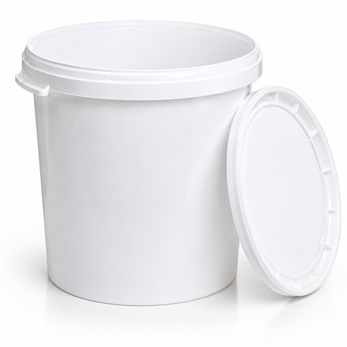 25l white storage bucket - 2,