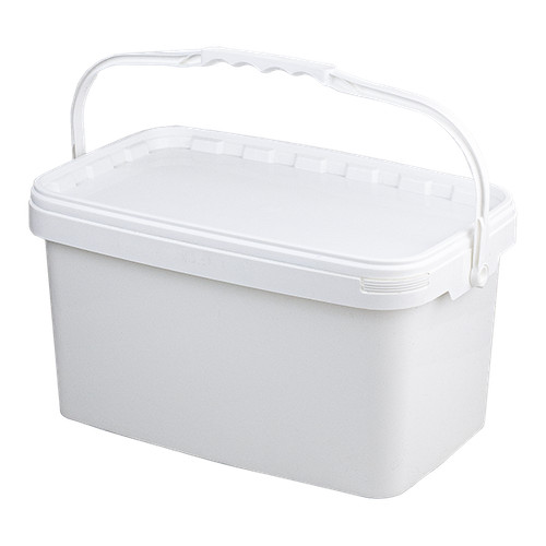 White rectangular bucket - 12.5l,