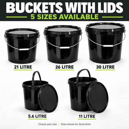 Round bucket with lid - bucket,