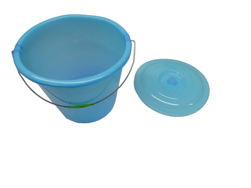 Litre plastic bucket with - 10,