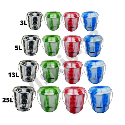 Tiedye bucket with - tiedye,