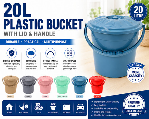 20 litres plastic bucket - ,