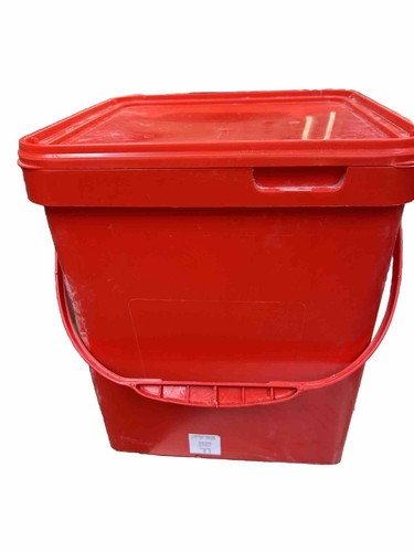 Food buckets red plastic - x,