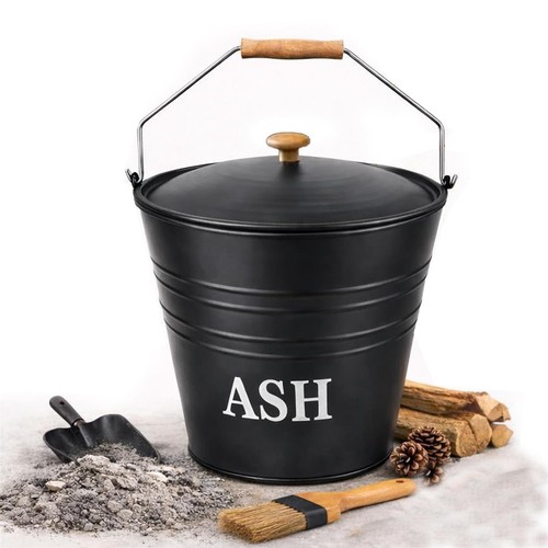12l ash bucket - ash, lid