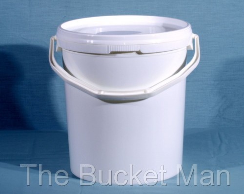 Ltr litre white plastic - 15,