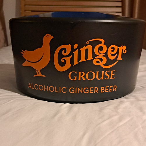 Ginger grouse round plastic - ginger,